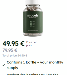 Moodi CBD Capsules